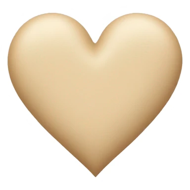 Beige heart sticker