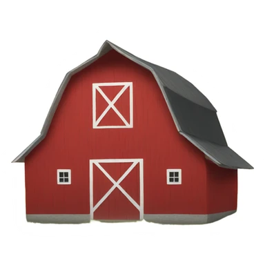 Red barn  sticker