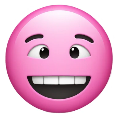 Pink smiley face >_< sticker