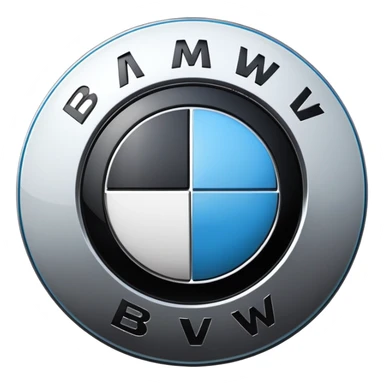 bmw logo black sticker