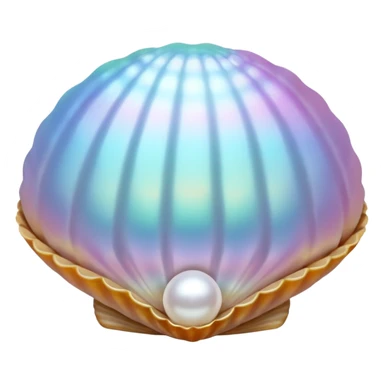 pearls in shells sticker