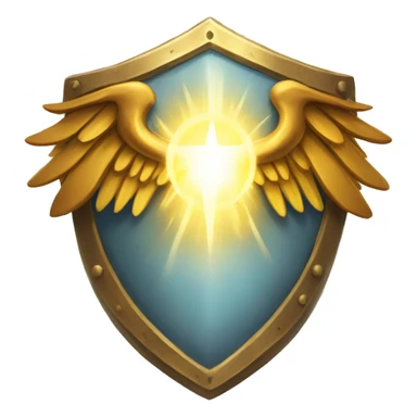 winged shield of light sticker