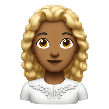 Realistic angel sticker