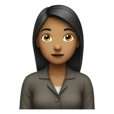 Girl standing awkwardly  sticker