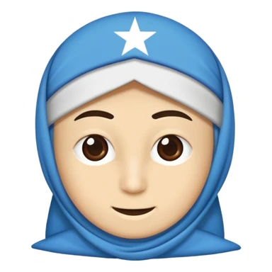 DOĞU TÜRKİSTAN BAYRAĞI (İNSANSIZ) AY VE YILDIZ MAVİ BAYRAK sticker