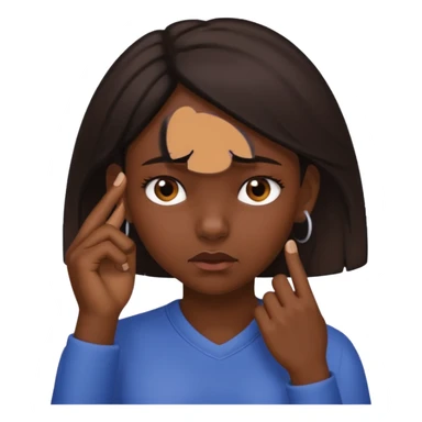 👧🏾👂🏾🤏🏾 pinching ear girl sticker