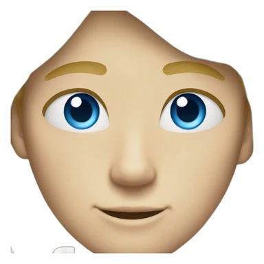 blue eyes blond hair dude sticker