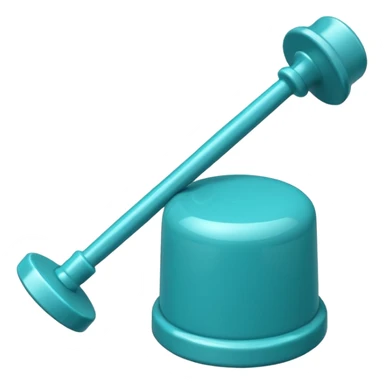 turquoise plunger sticker