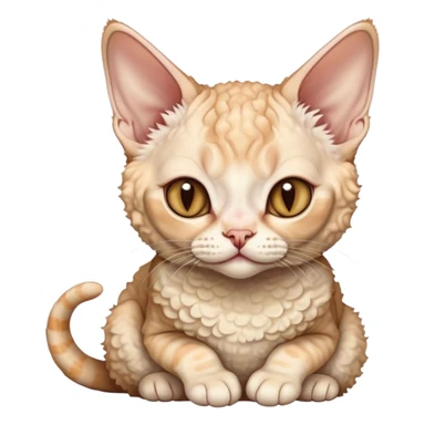 Cat devon rex pregnat sticker