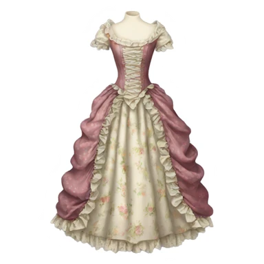 rococo dress sticker