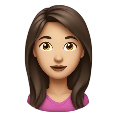 pretty-brunette-woman sticker