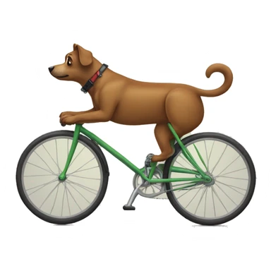 Perro en bici sticker