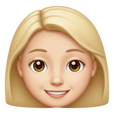 Round face and crossed eyes and smile sticker