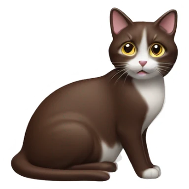 Un chat couleur chocolat milka sticker