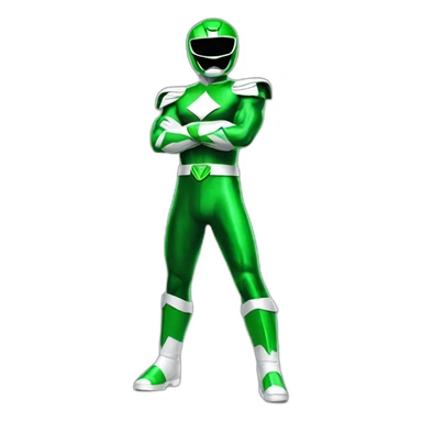 green power ranger full body sticker