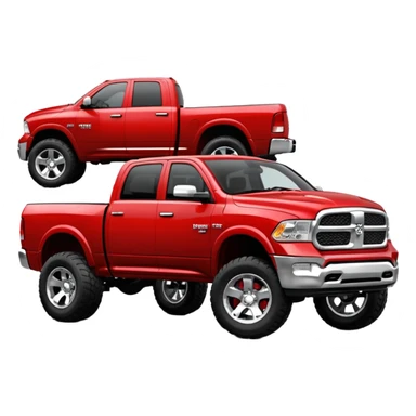 2011 dodge ram red from the side sticker