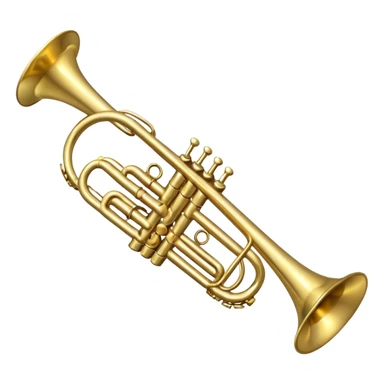 Trumpet with limbs sticker