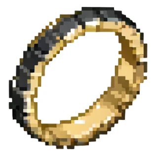 Gold ring from Sonic the Hedgehog game sticker