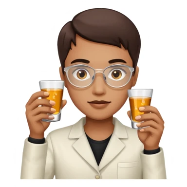 holding hand mini shot glasses sticker