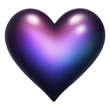 dark warm iridescent SCALE heart sticker