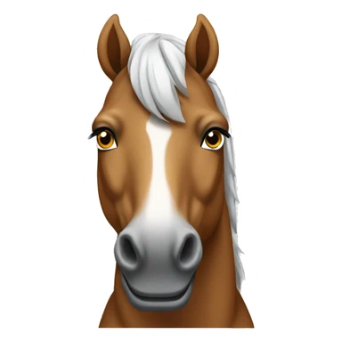 Horse with tshirt sticker