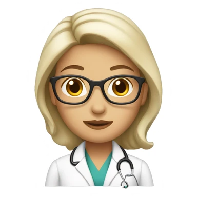 beautiful and elegant female doctor sticker