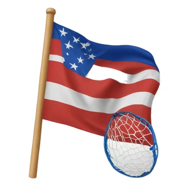 Handball flag sticker