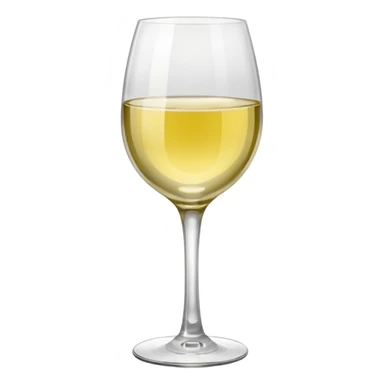 white wine different glass sticker