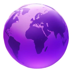 purple and light pink, sparkly connected fiber optic, network, world globe   sticker