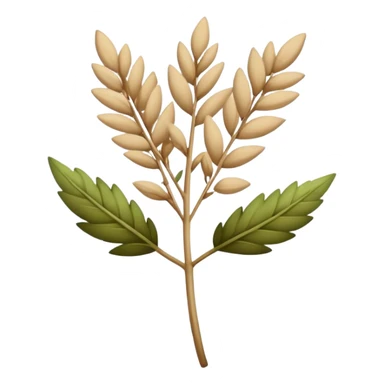 nature hearb beige sticker