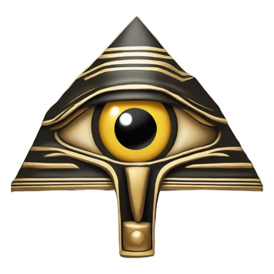 egyptian eye in a pyramid  sticker