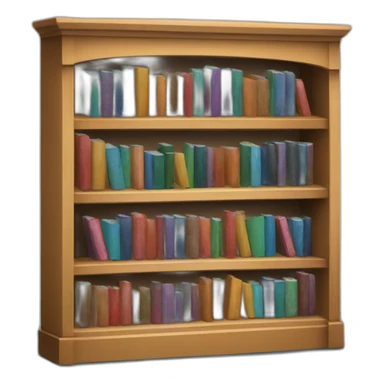 books inside a library sticker