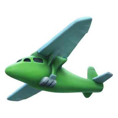 Flying plane that looks like a dinosaur  sticker