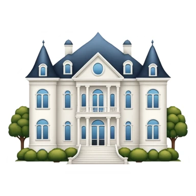 white mansión sticker