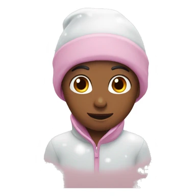 Snowfall pink sticker