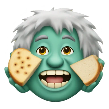 troll with sandwich  sticker