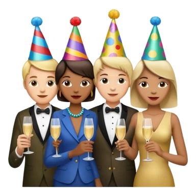 Red group peoples party sticker