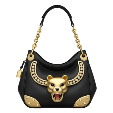 Ultra Realistic, Alexander Wang Medium Rex Shoulder Bag, sparkling Luxury, edgy style gold embellishments  sticker