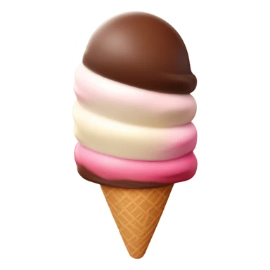neopolitan ice cream sticker