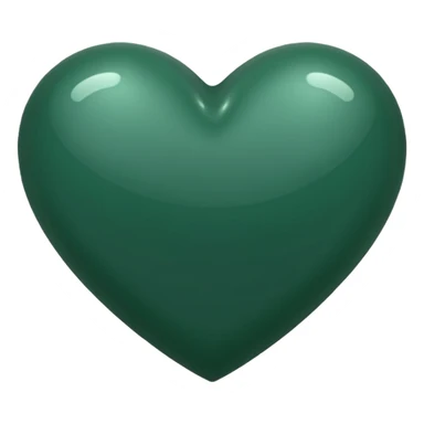  dark green heart sticker