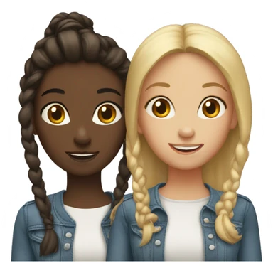 two girl best friends in boston sticker