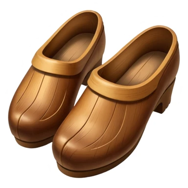 Wooden shoes sticker