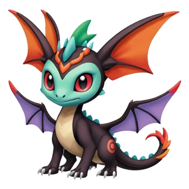 Meloetta-Noivern-Stitch-Toothless-Fakémon-creature-hybrid sticker