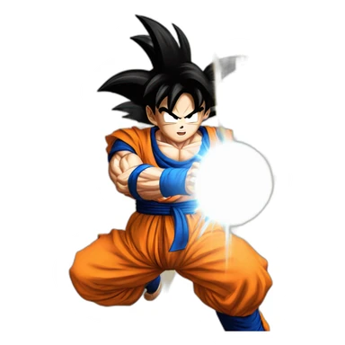 Goku doing Kamehameha sticker