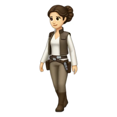 leia embrasse han solo sticker