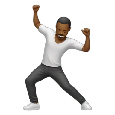 man doing a dab sticker