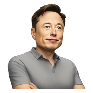 High quality Elon musk doing low quality stocks sticker