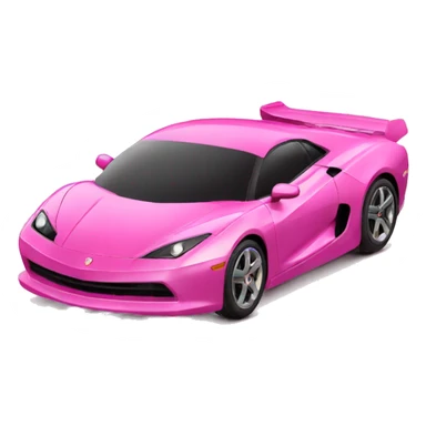 pink super car sticker