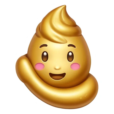 golden poop sticker