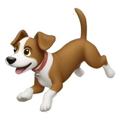 The dog barks to the town below for fun. A kind man flying by rescues the dog. Then every other dog barks  sticker